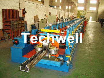 2.0-3.0mm Heavy Duty Upright Racking / Shelf Roll Forming Machine With JH21-80 Ton Press Machine To Punch Holes